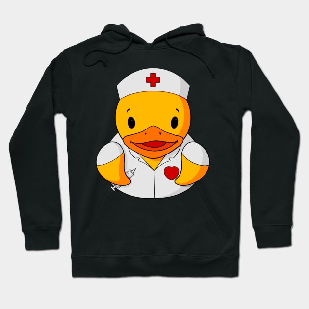 Nurse Rubber Duck Hoodie by Alisha Ober Designs